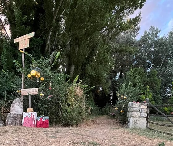 Entrada al Bosque Encantado de Valoria del Alcor