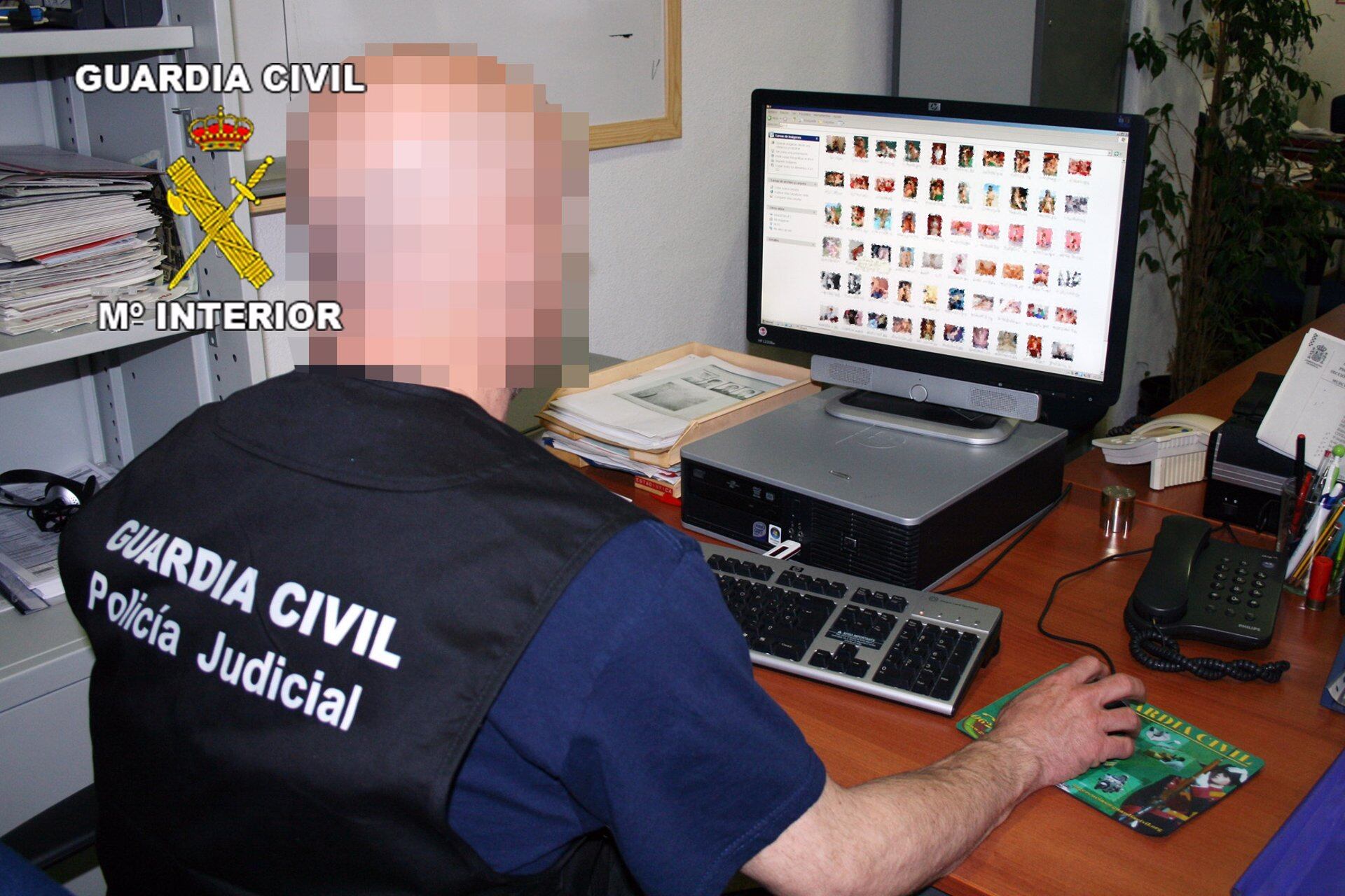 Guardia Civil investiga el material pedófilo hallado en el ordenador de un presunto delincuente