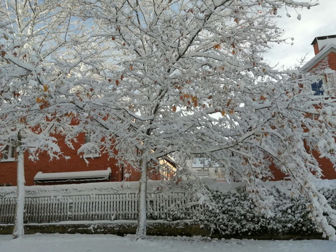 Nevada en Jaca (Huesca)