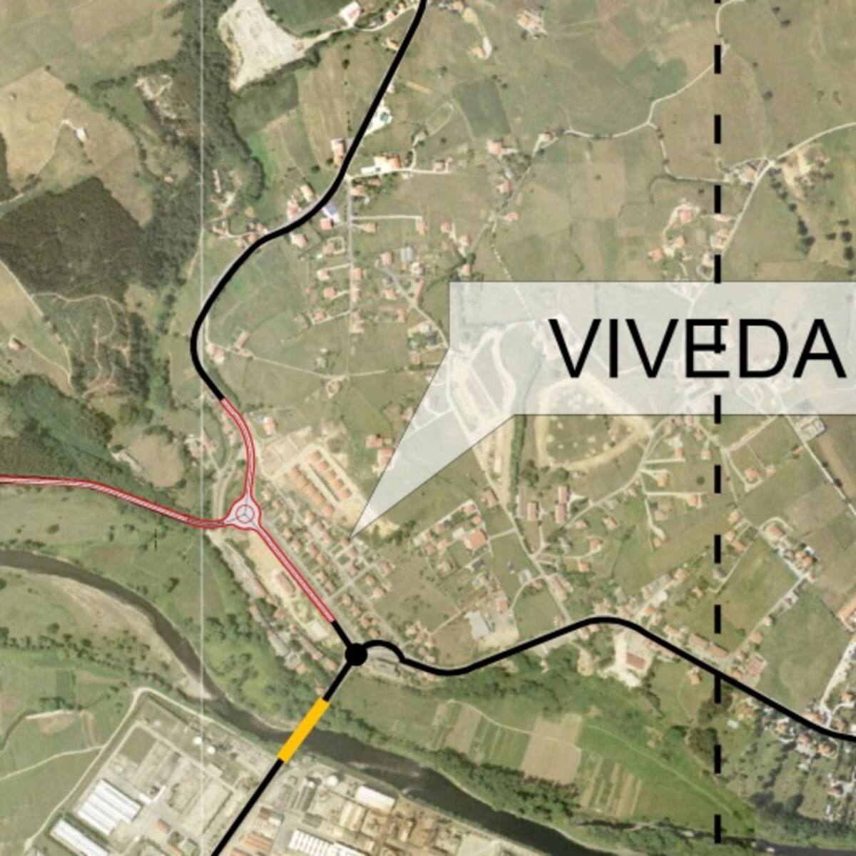 Se investiga la posible contaminación del suelo en un tramo de obra de la carretera entre Viveda y Duález