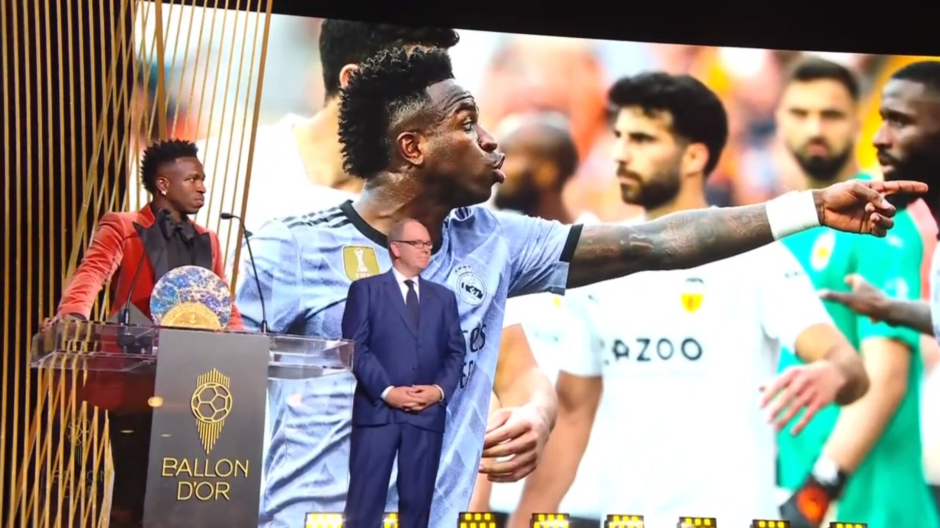 El Valencia critica la gala del Balón de Oro por asociarle con el racismo durante la entrega del premio a Vinícius