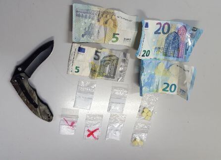 Imagen del material incautado