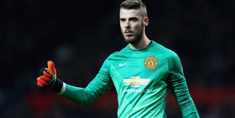 El portero español del United David de Gea.