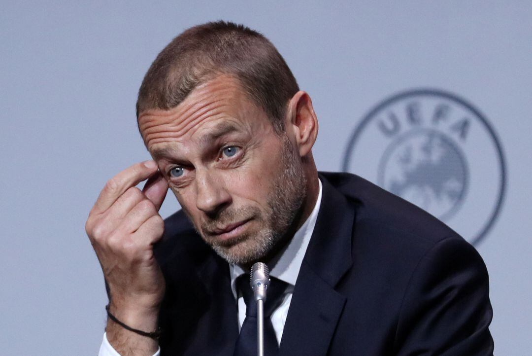 El presidente de la UEFA Aleksander Ceferin.