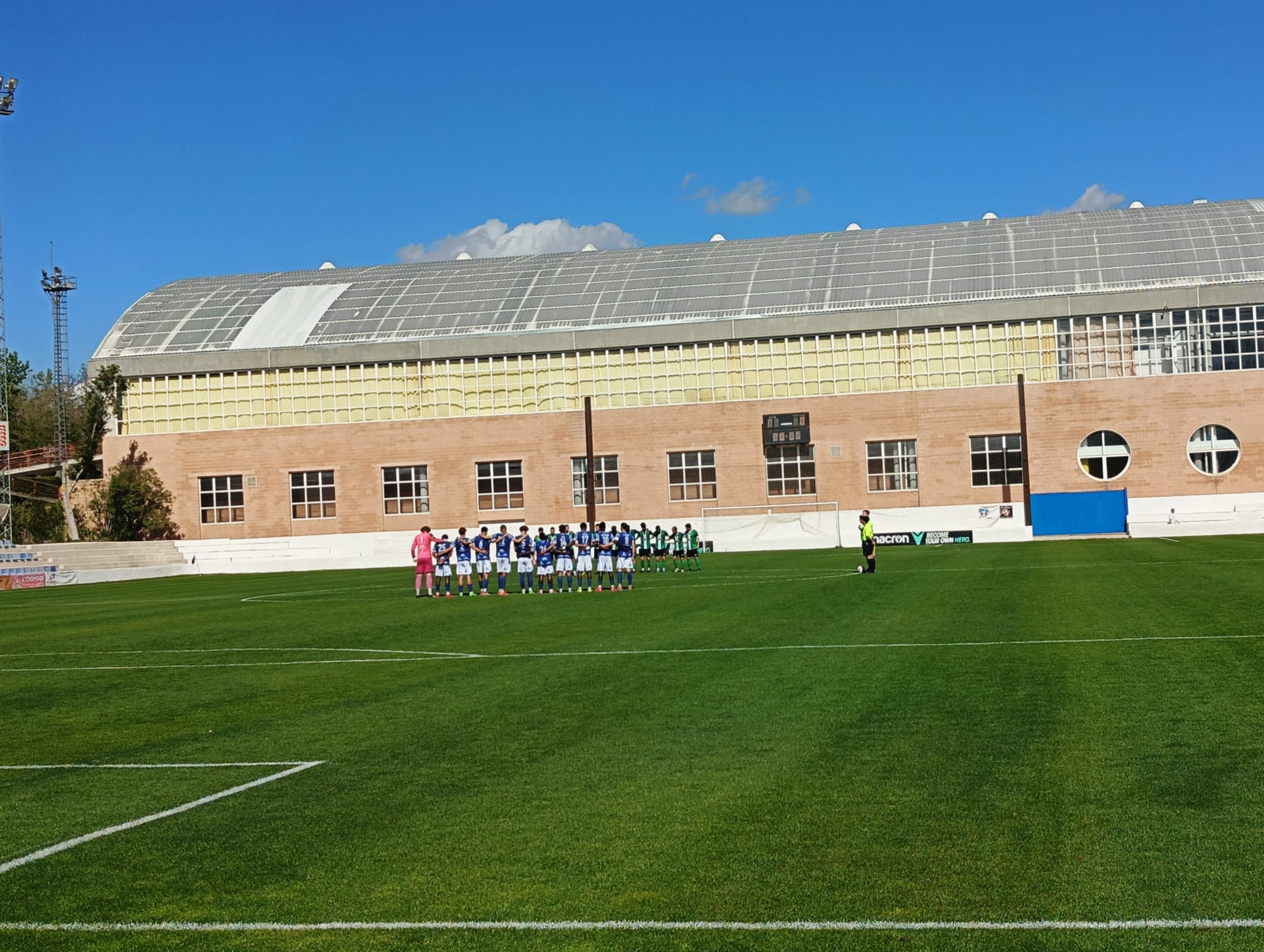 Momento del partido en La Solana