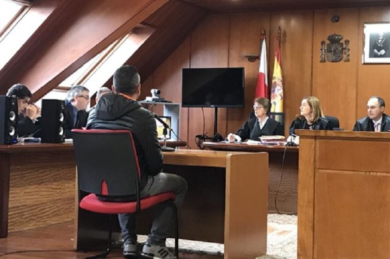 El acusado, durante su declaración en el juicio, que ha quedado visto para sentencia.