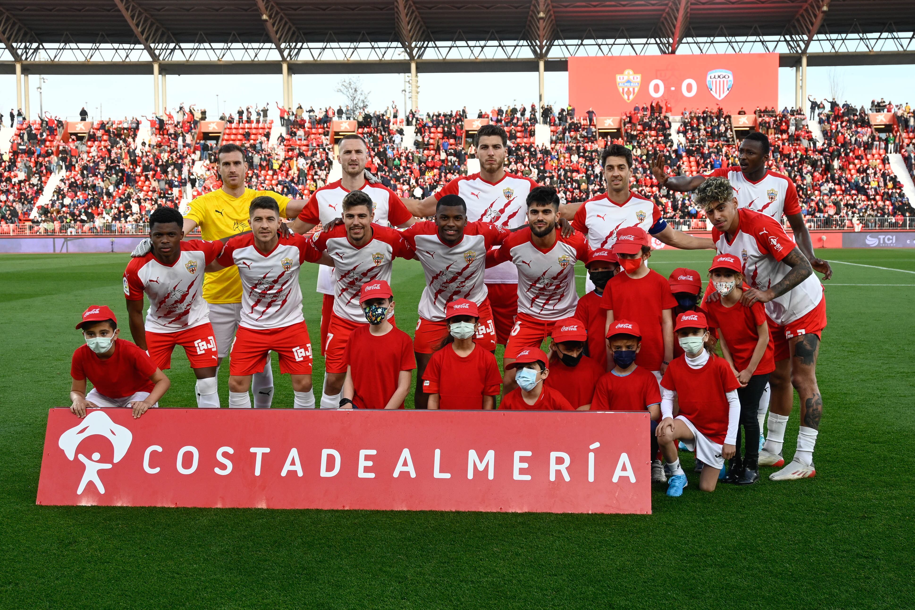El once del Almería ante el Lugo.