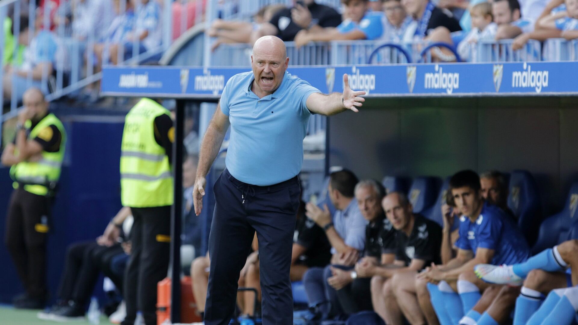 Pepe Mel, en la banda de La Rosaleda