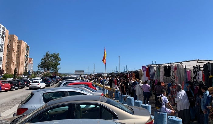 Mercadillo del Llano Amarillo hoy en Algeciras