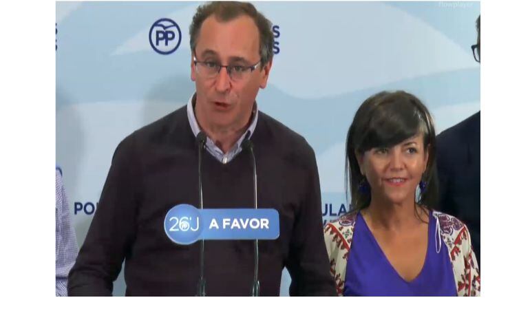 Nerea Llanos y Alfonso Alonso tras las elecciones del 26 de Junio