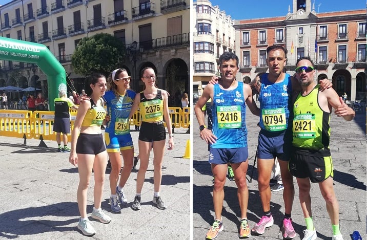 Los tres primeros en categoría femenina y masculina