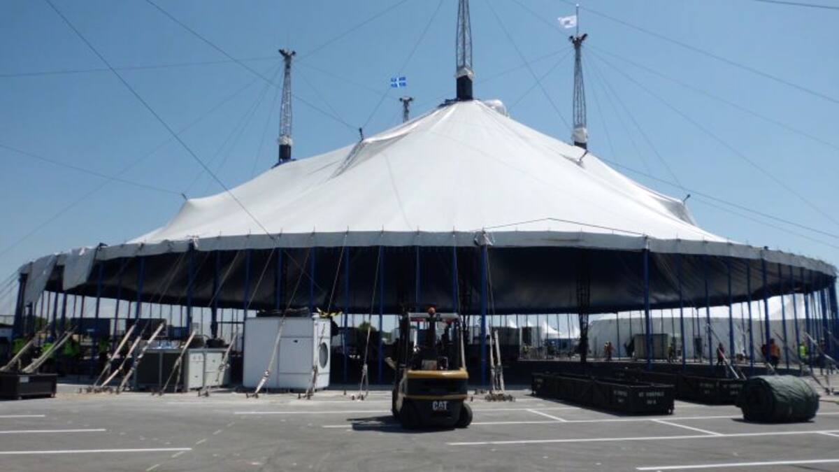 El Cirque du Soleil instal·la la seva carpa a Port Aventura