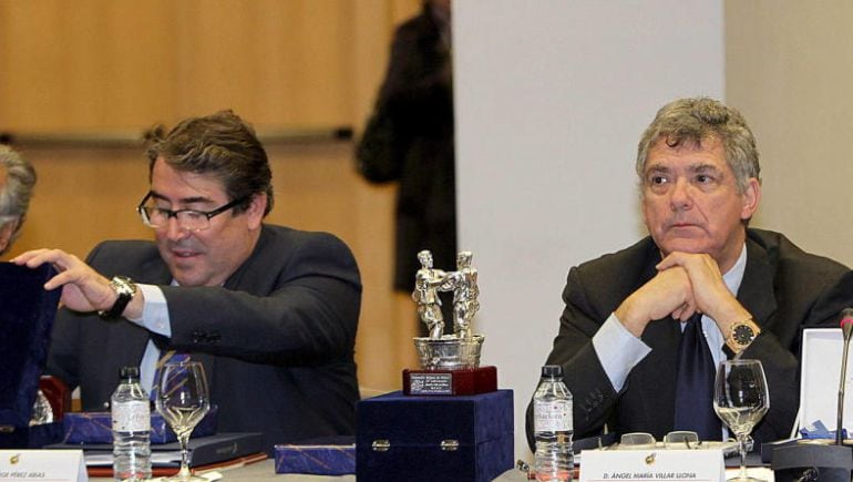 Villar y Jorge Pérez, en un acto en 2014