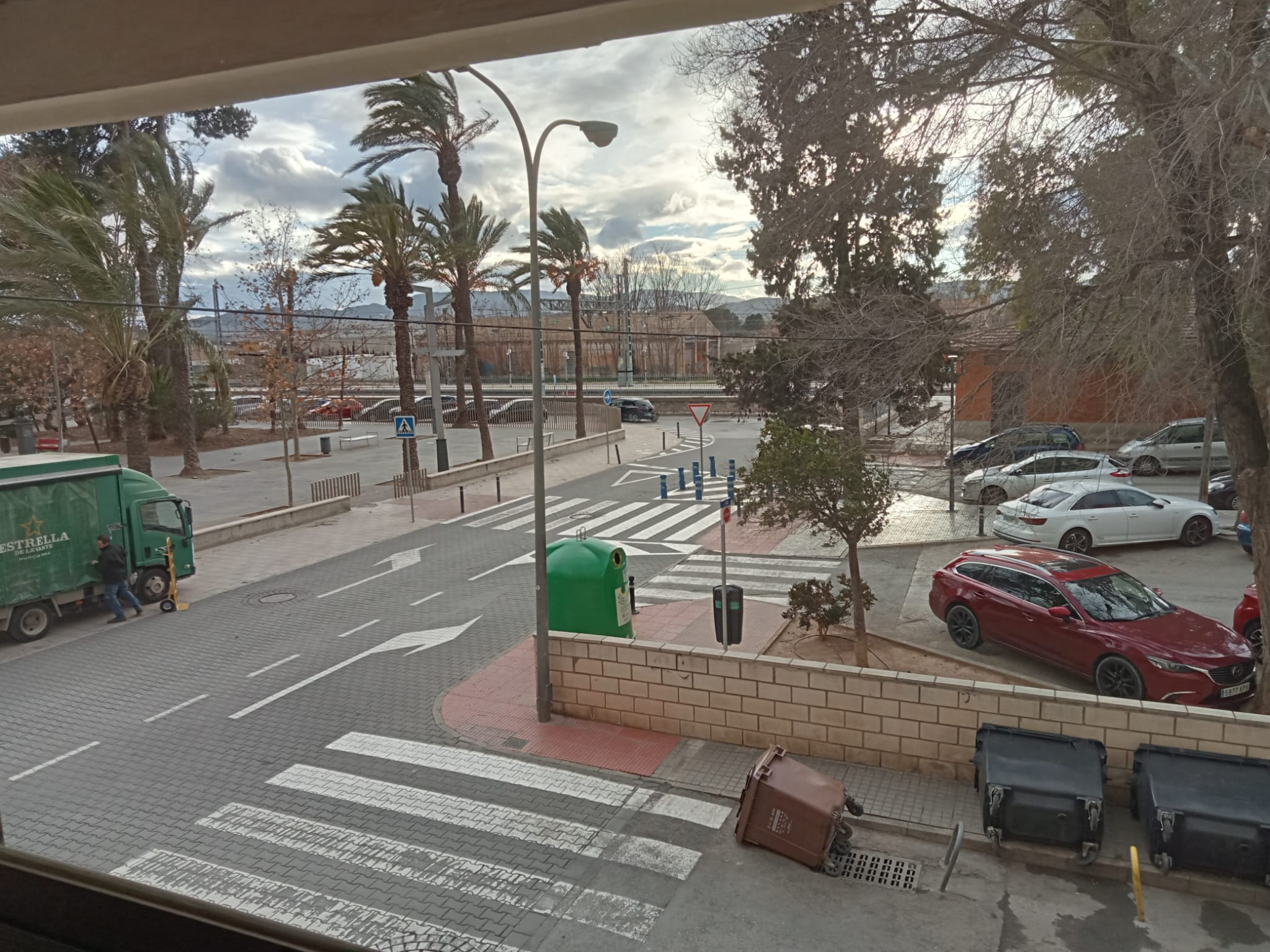 Efectos del viento en la zona del Paseo y Estación