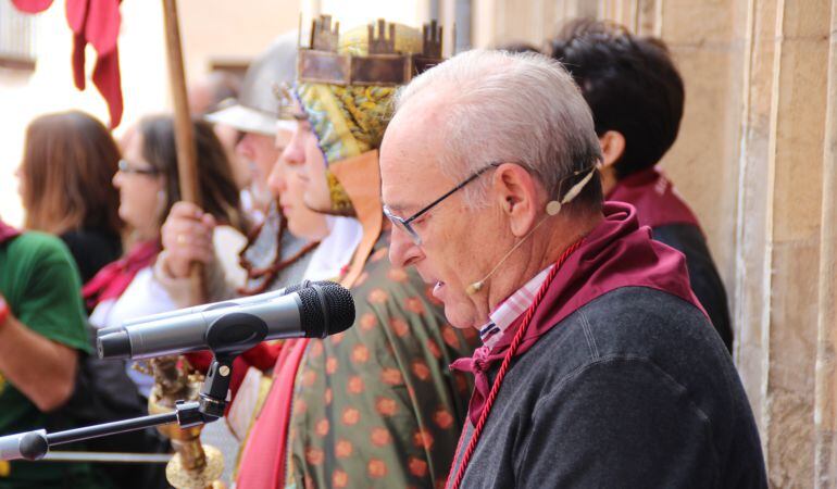 Luis Algara, durante su pregón de San Mateo 2016 este domingo