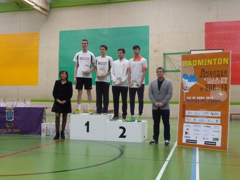 Entrega de premios del Máster Nacional de Bádminton celebrado en Medina del Campo