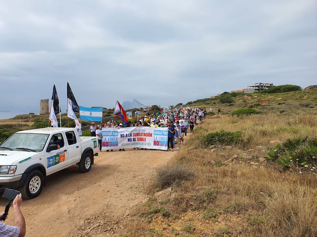 Un momento de la marcha.