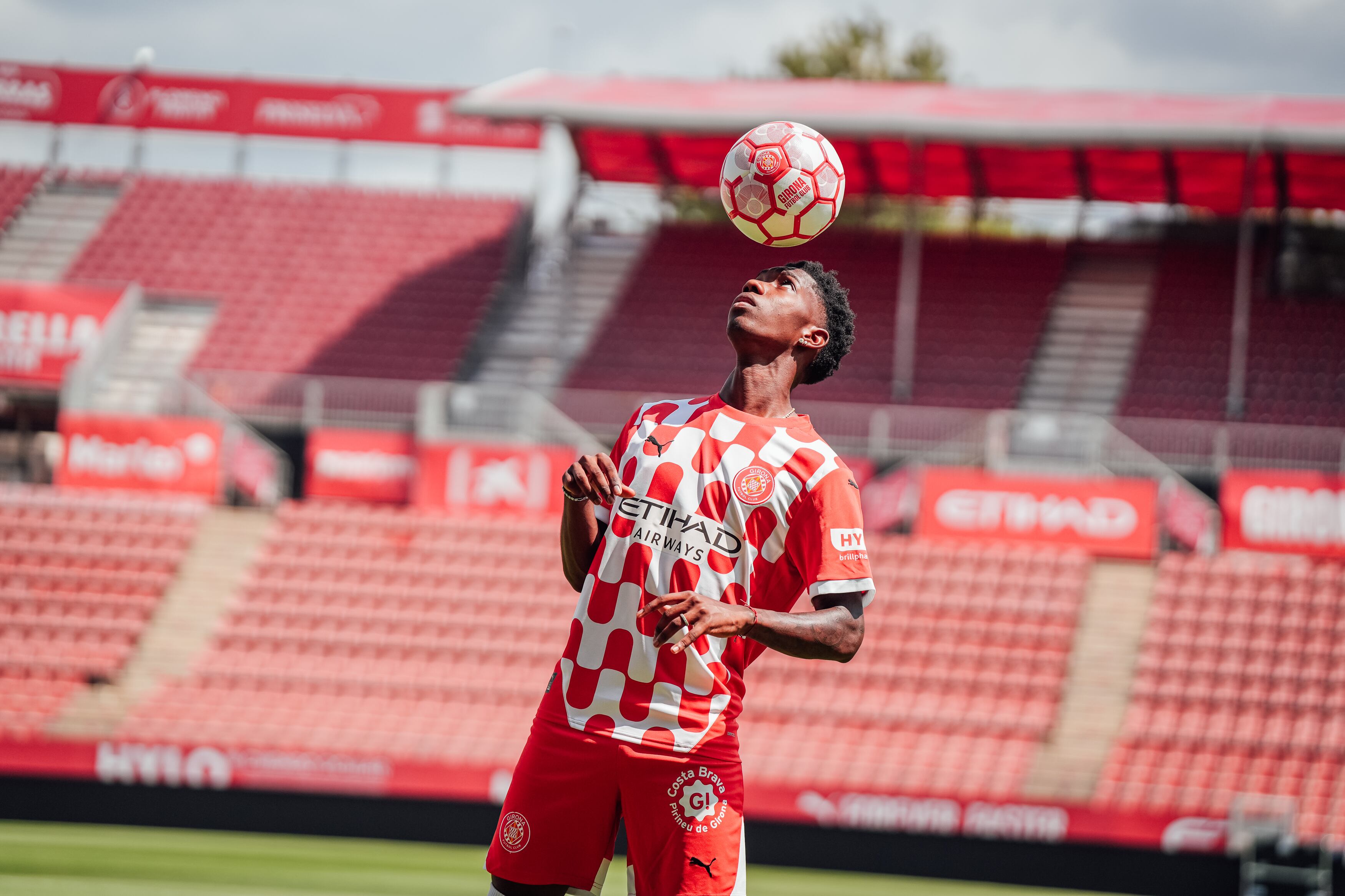 Yáser Asprilla, jugador del Girona FC.