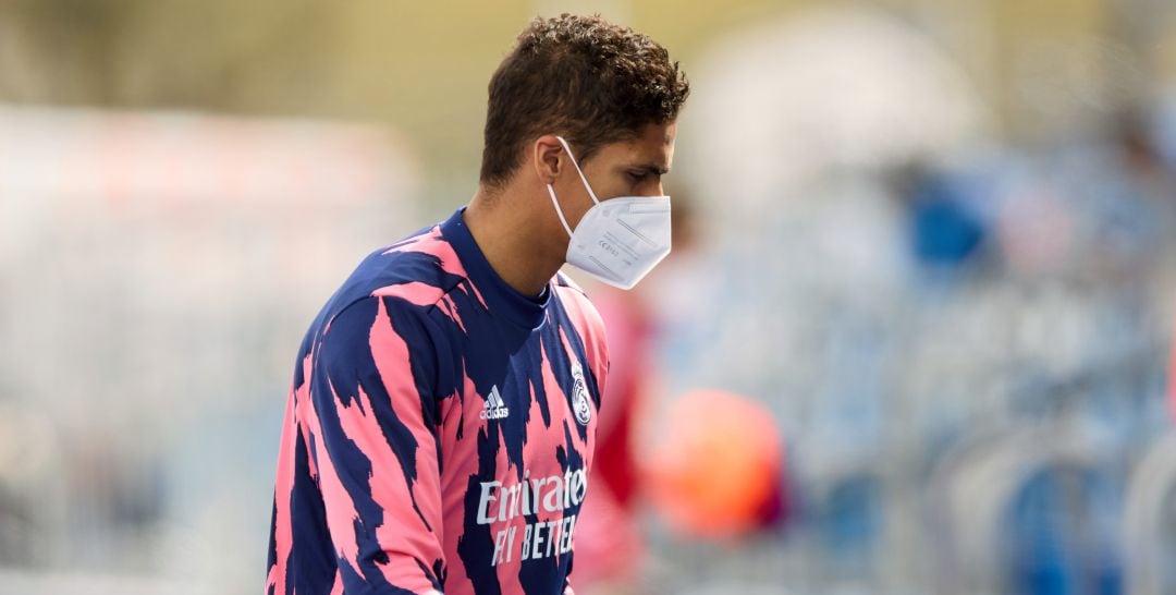 Varane, durante un entrenamiento del Real Madrid