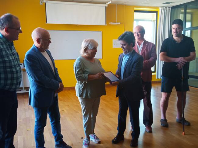 Además, se ha realizado un homenaje póstumo al que fue presidente de la Asociación Altoaragonesa de Discapacidad, José Antonio Oliva Naval