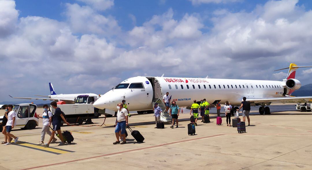 Imagen del vuelo a Sevilla desde Castellón.