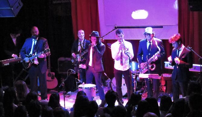 La banda durante su actuación en la sala El Sol de Madrid