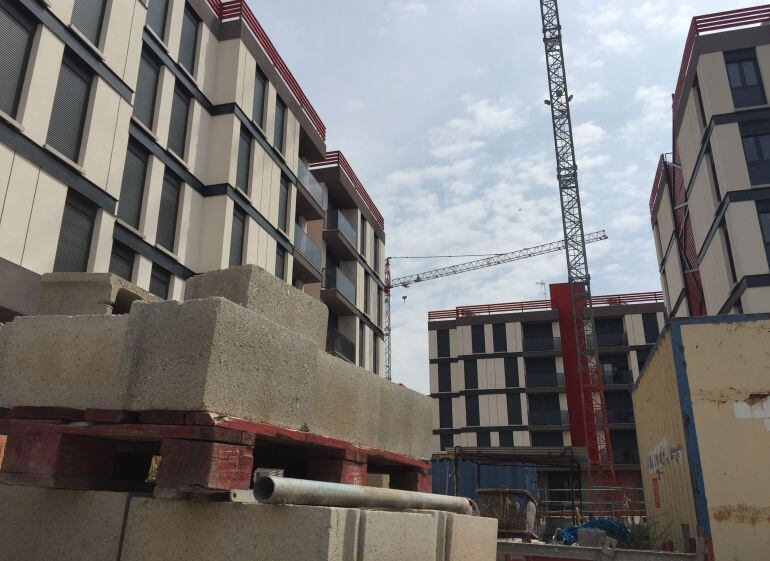 Obras de reconstrucción en el Barrio de San Fernando, Lorca