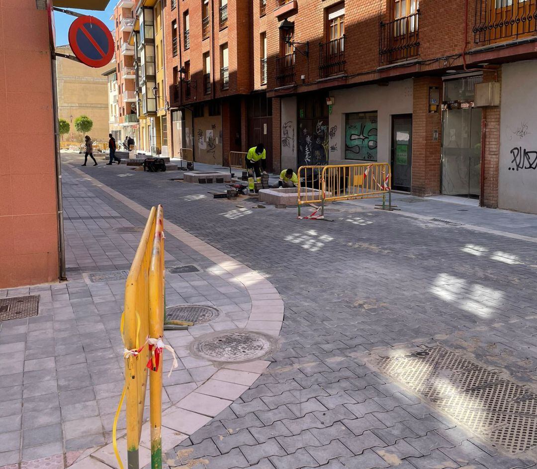 Aspecto de la obra de remodelación