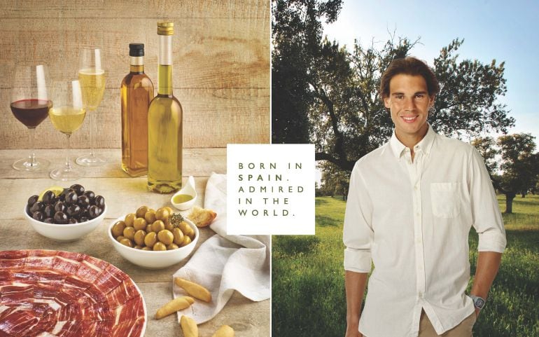 Imagen de la campaña &#039;Born in Spain. Admired in the world&#039;, con Rafa Nadal