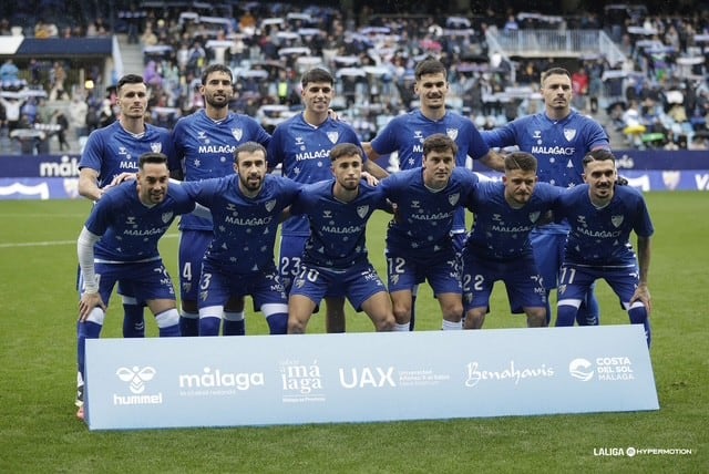 El Málaga que venció 2-1 al Almería en el estadio de La Rosaleda