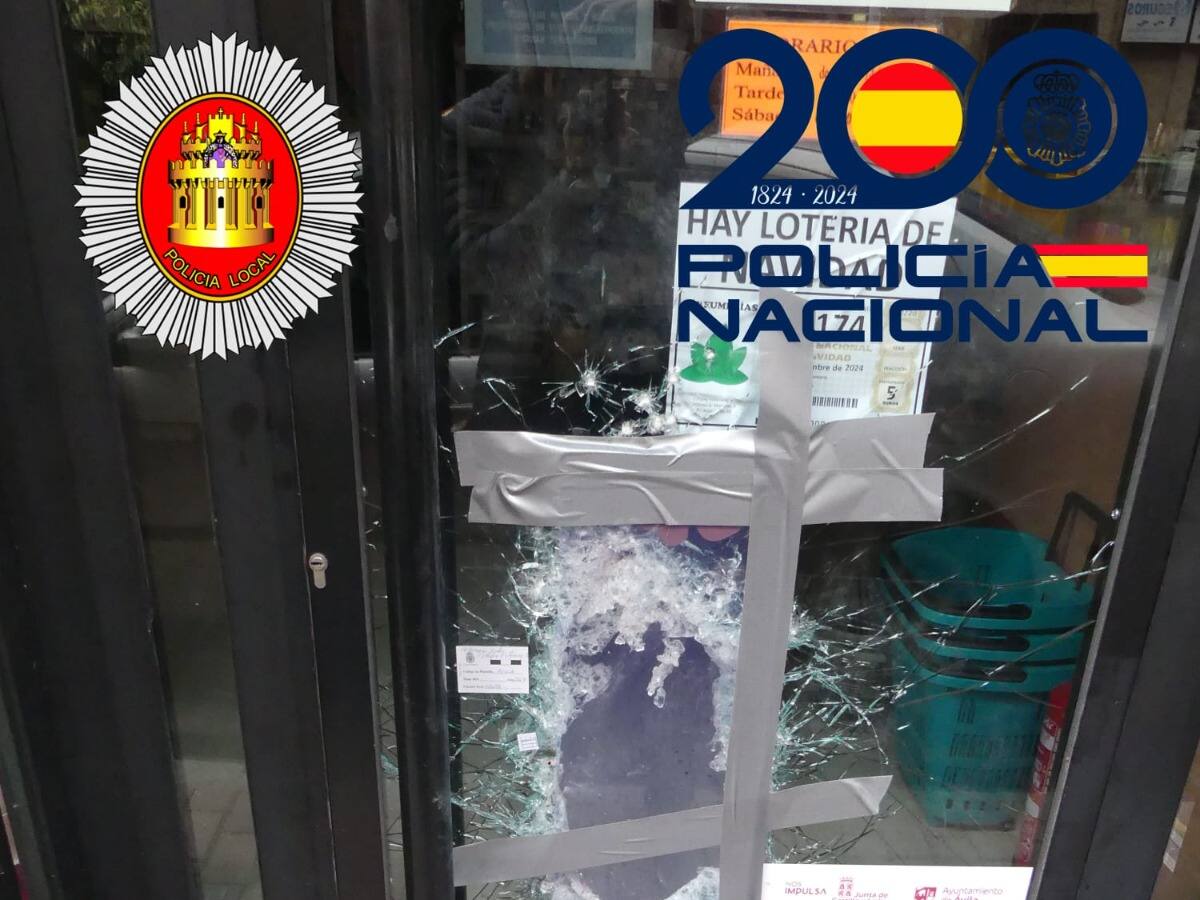 Sorprenden "in fraganti" a una pareja que se dedica a robar en comercios de Ávila