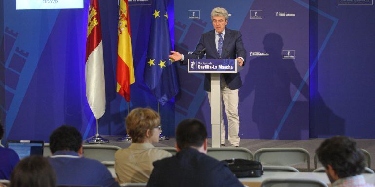 Leandro Esteban durante la rueda de prensa posterior al Consejo de Gobierno