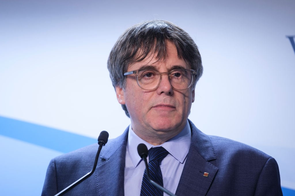 Carles Puigdemont, durante una comparecencia en Bruselas (Bélgica). Archivo.