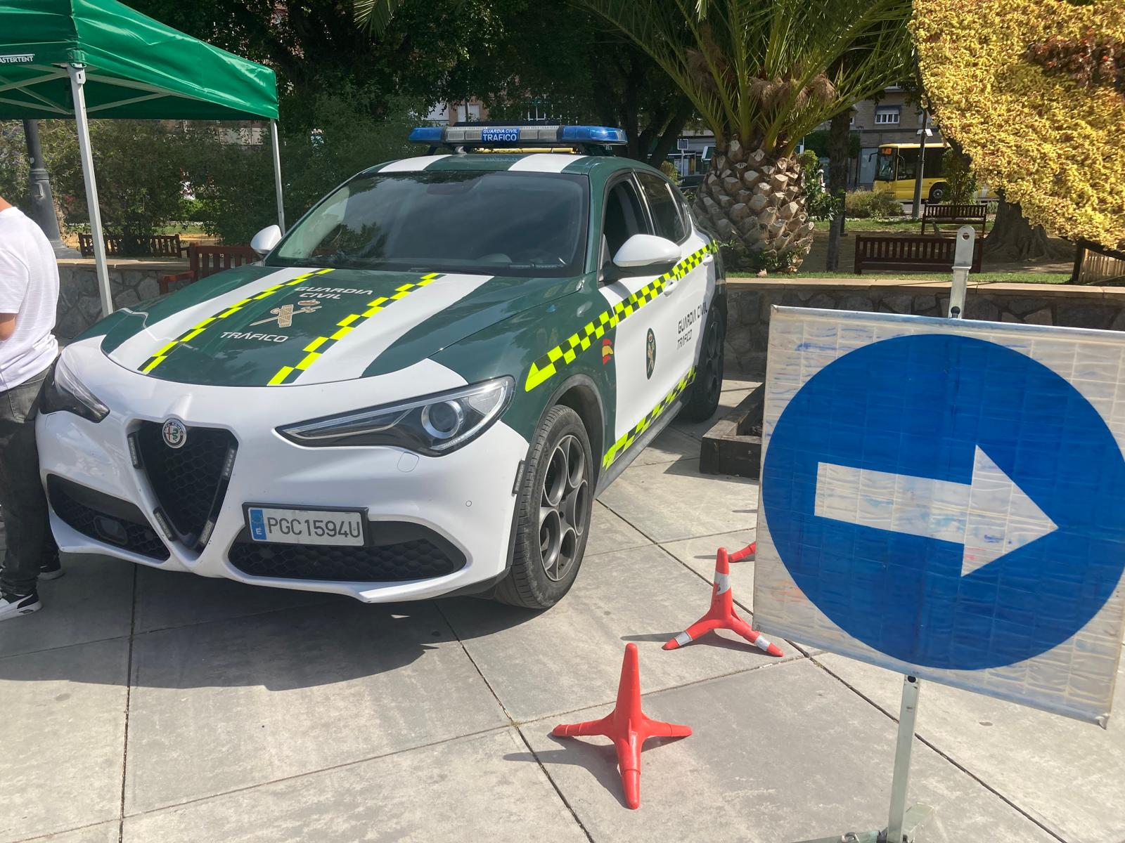 Vehiculo de la Guardia Civil de Tráfico de Murcia