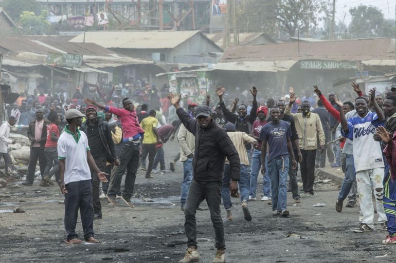 Las protestas se están sucediendo en diferentes puntos de Kenia.