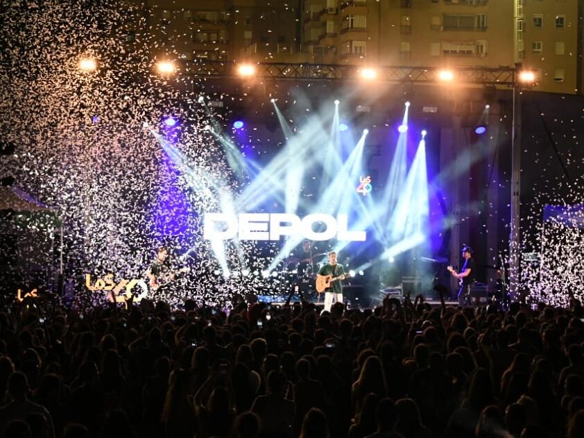 Depol durante el concierto LOS40 Murcia Pop