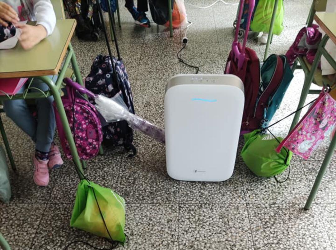 Este centro educativo de Valdepeñas ha equipado sus aulas con 22 purificadores, hace unos días, a través del AMPA del colegio