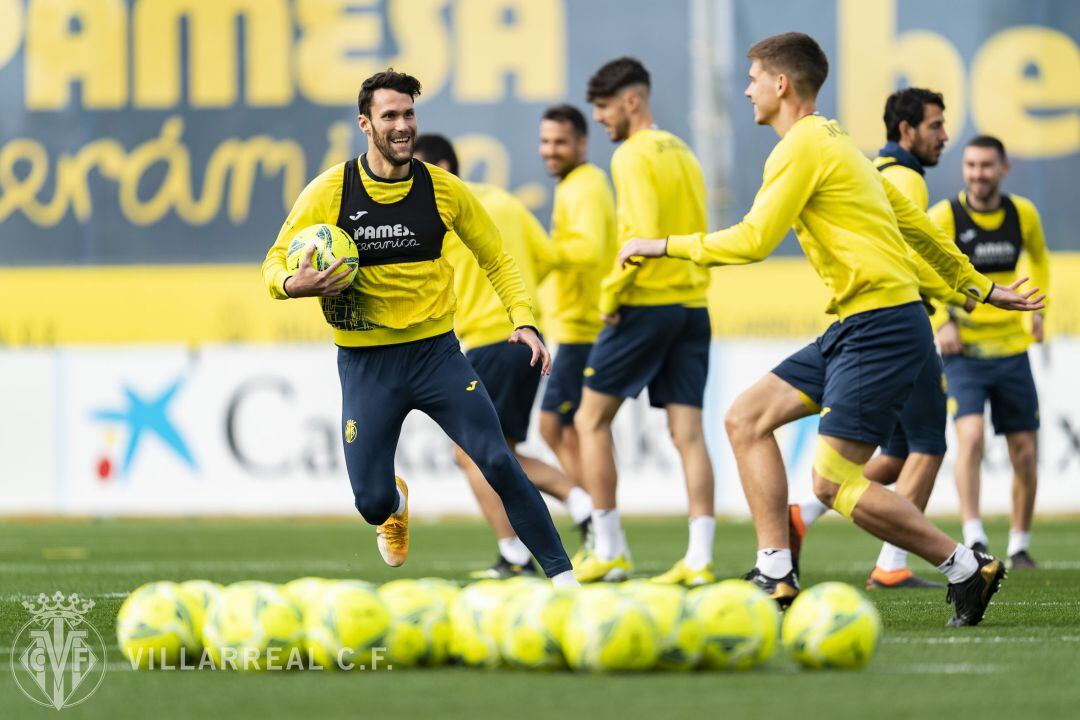 Último entrenamiento antes del partido