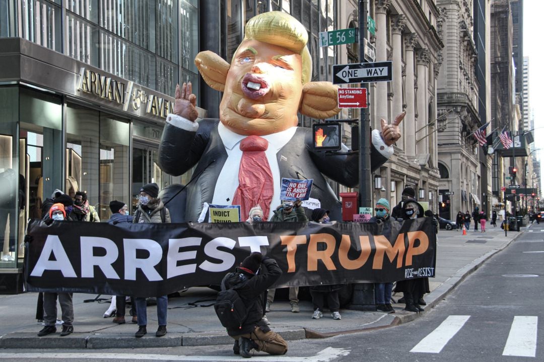 Protestas contra Trump en Nueva York.