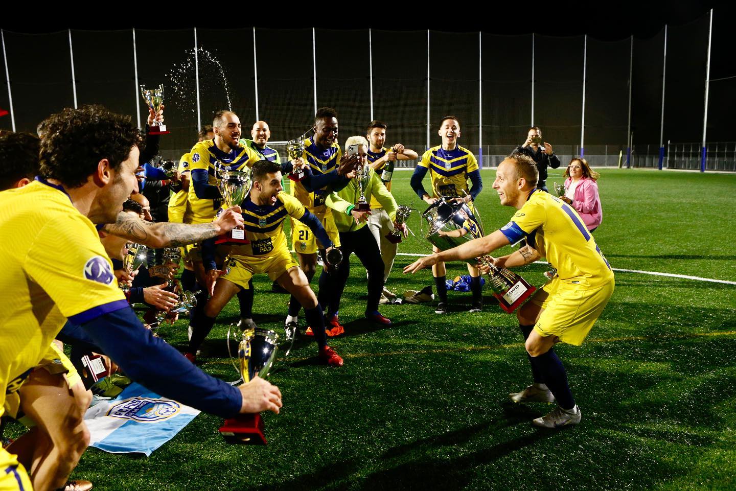 El Pas de la Casa celebra el títol de campió de la Lliga Unida.