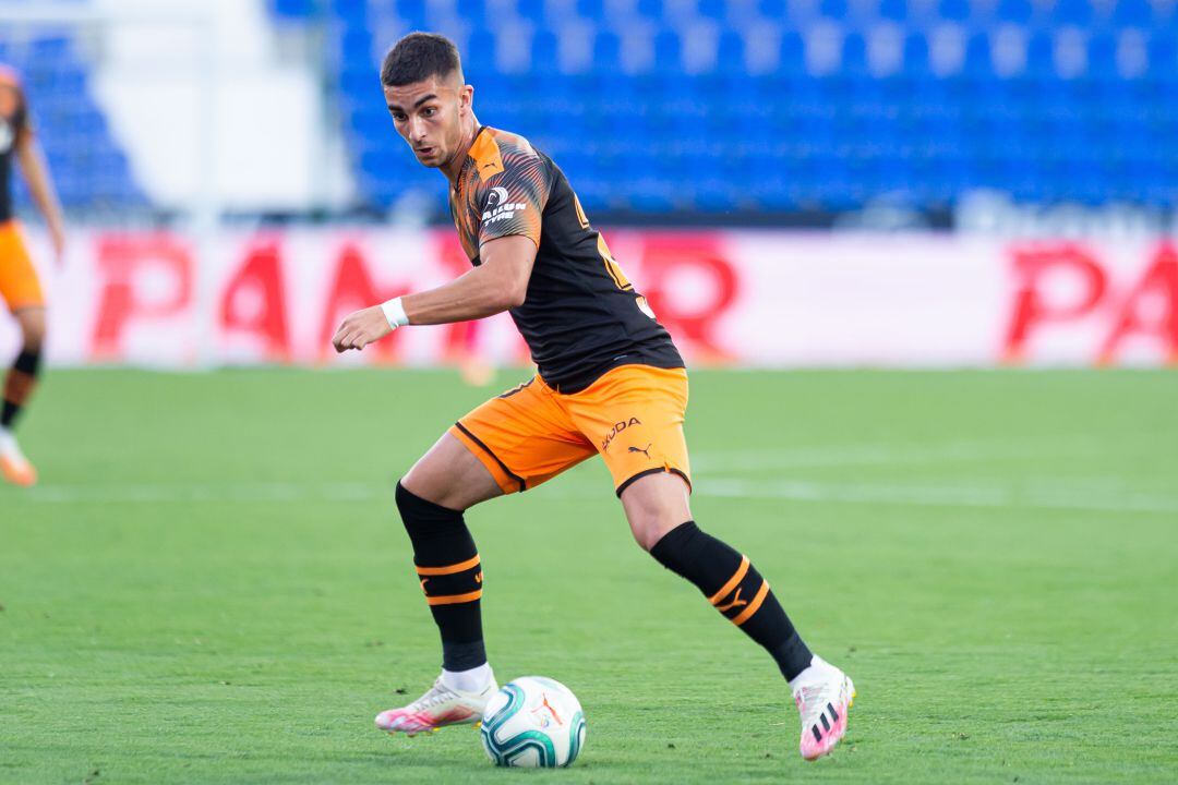 Ferrán, durante uno de sus últimos partidos con el Valencia.