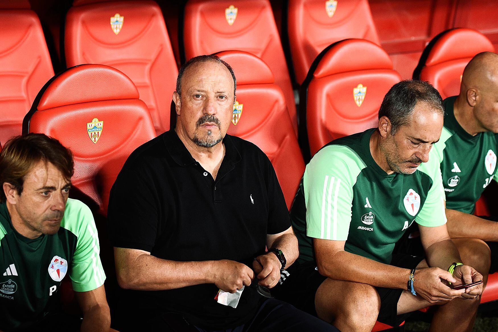 Benítez ganó su primer partido en Almería como entrenador del Celta.
