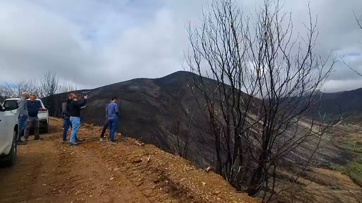 Aláiz visita las intervenciones del Gobierno tras el incendio de Fasgar-Igüeña , enmarcadas en un plan de 9,8 millones de euros en León
