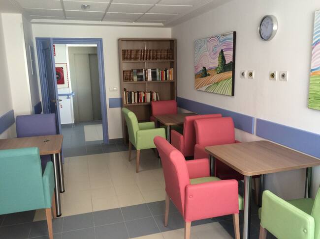 Zona de ocio en el Hospital Perpetuo Socorro de Cartagena