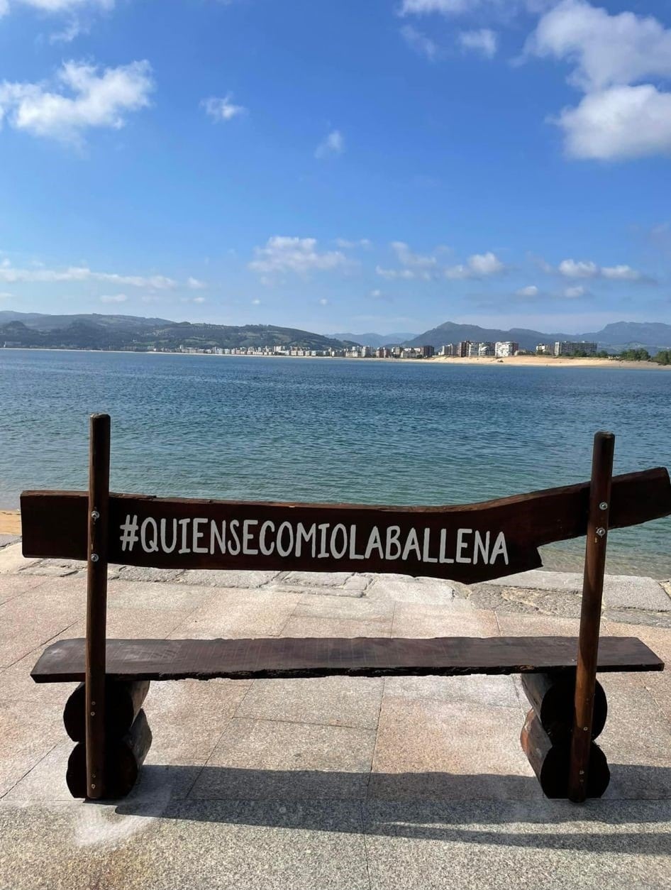 El banco permite crear un punto visual con la playa Salvé de Laredo