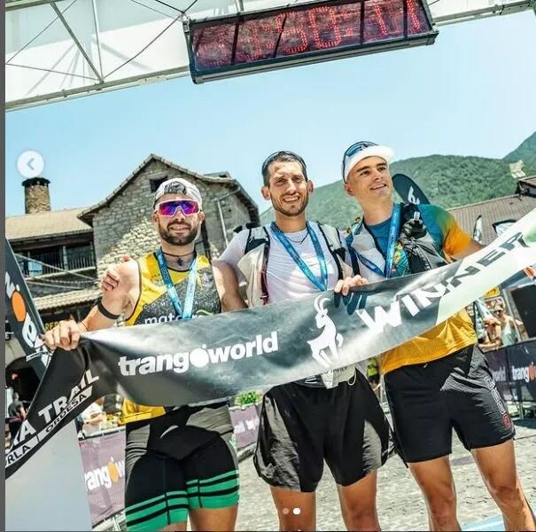Ganadores en categoría masculina del Campeonato de Aragón de Ultra Trail 