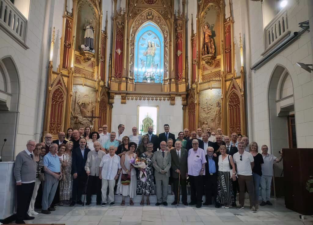Momentos del acto en la Iglesia de María Auxiliadora