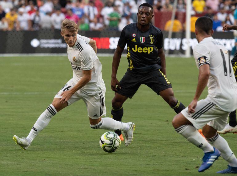 Odegaard, durante una amistoso