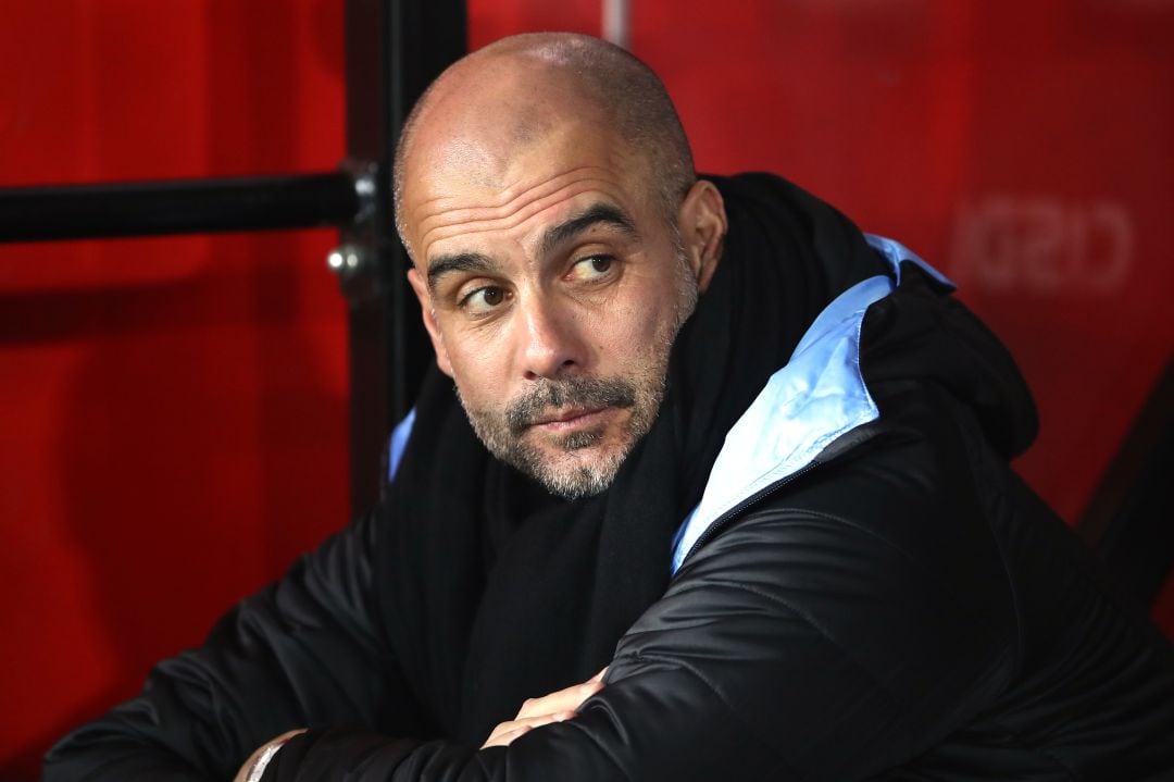 El técnico del City Pep Guardiola.