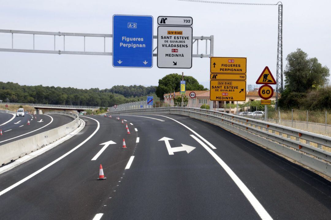 L&#039;A2 al seu pas per Vilademuls